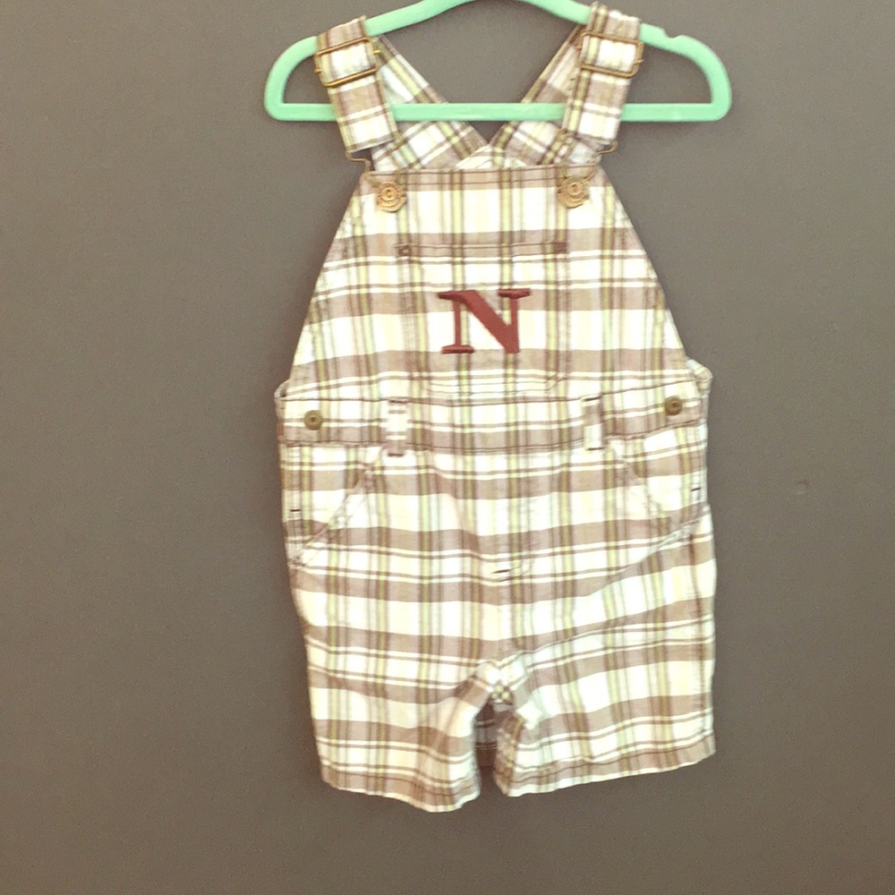 Monogrammed N Short Overalls Gyboree